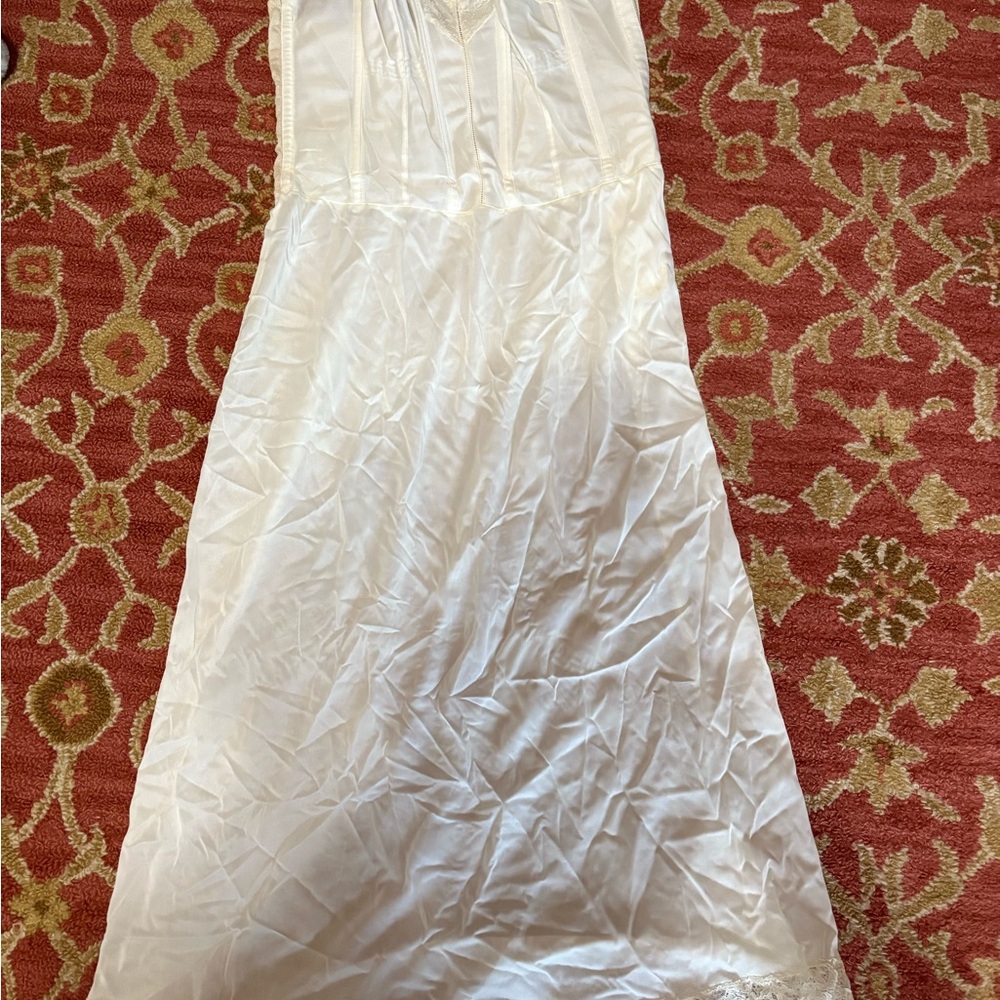 Elegant White Nylon Slip